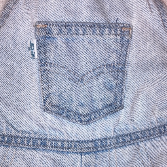 Vintage Levi’s white tab removable strap overalls made in USA 24 months unisex - Picture 3 of 15
